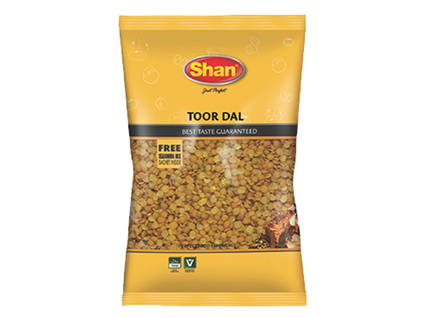 SHAN TOOR DAL 1KG+SEASONING